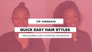 Introducing The New! Raw Curly Ponytail Extensions-Instant Confidence Booster