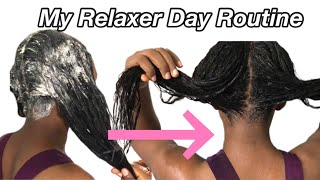Relaxer Routine | How I Relax My Hair | Healthy Relax Hair