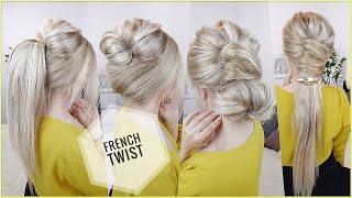 French Roll Hairstyles Ft Mhot Hair Extensions   New French Bun Hairstyle Step By Step