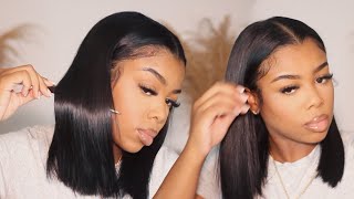 Updated Hair Routine | How I Silk Press My Natural Hair At Home + Diy Blunt Cut