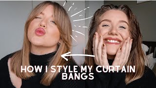 How I Style My Curtain Bangs | Chatty Hairstyling Tutorial!