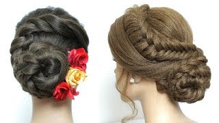 2  Wedding Prom Updos. Bridal Hairstyles For Long Hair
