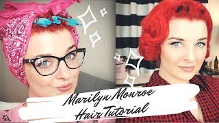 Marilyn Monroe Hair Tutorial- With Bangs