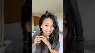 I Tried The Heatless Hair Curler Hack!!! #Shorts