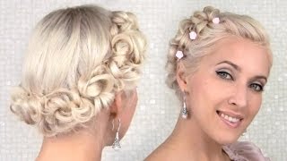 Easy Prom/Wedding Updo Hairstyle For Medium Long Hair Tutorial