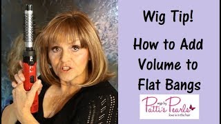 Wig Tip:  How To Add Volume To Flat Bangs With A Drying Brush