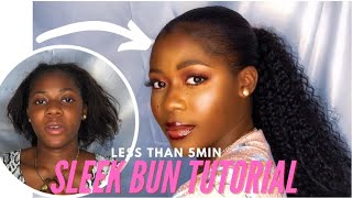 How To :Slay Your Sleek Ponytail In Less Than 5 Min #Tutorial #Sleekbun #Hairtutorial #Sleekponytail