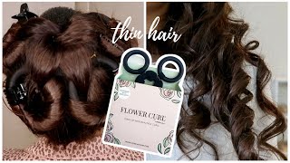 Heatless Curls Overnight For Thin Hair - Flower Curl By Cordina Hair