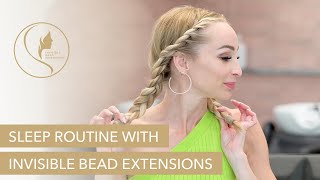Sleep Routine When Wearing Hand-Tied Hair Extensions To Protect The Hair And Preserve Curls