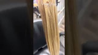  Golden Highlights And I-Link Micro -Link | Hair Extension Transformation | Pagans Beauty