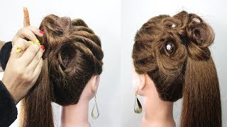 Latest Bridal Ponytail Hairstyle Step By Step | Easy Hairstyle For Long Hair | Hair Style Girl
