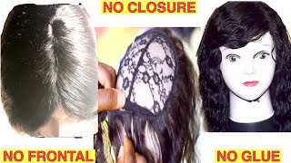 Full Sew In No Closure No Frontal Wig | Neat Closure Method For Bangs / Fringe Hairstyles