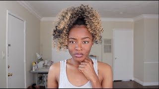 How To: Diy Braidless Crochet Drawstring Ponytail (Removable) Jamaican Bounce Hair