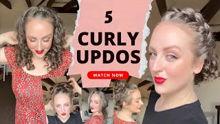 5 Curly Updos You Can Do At Home!