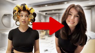 How I Use Hair Rollers On Wet Hair + How I Style My Curtain Bangs