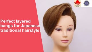 Perfect Layered Bangs For Japanese Traditional [(Zen'S Hair Arrangement)]
