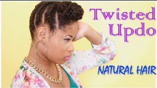 Fall Ready Twisted Updo | Natural Hair Tutorial