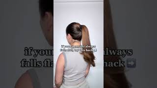 If Your Ponytail Always Falls Flat, Try This Hack #Ponytail #Hairvolume