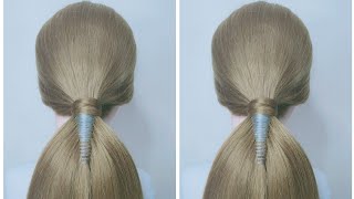 Simple Quick And Easy Ponytail Hairstyle With Lace