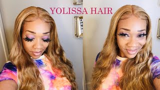 "It'S The Color For Me "Body Wave #27 Honey Blonde Lace Front Wig/Ft.Yolissa Hair