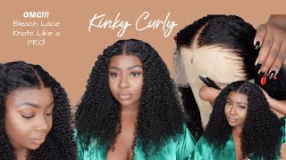 Best Big Kinky Curly Wig Install! How To Customize Your Kinky Curly Lace Wig!| Klaiyi Hair