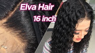 Summer Hair Goals  16 Inch Lace Front Wig Pre- Bleached & Plucked Elva Hair