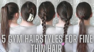 5 Types Of Gym Hairstyles For Thin Hair | All About Hair With Dovile