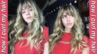 How I Curl My Hair | Soft, Natural Curls (With Bangs)