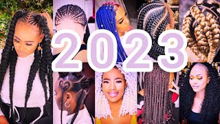 New & Latest Braiding Hair Hairstyles For Black Women 2023 #1