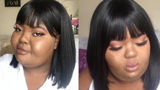 The Best $15 Flat Bang Wig *Sis Is Laid*  | She'S Bomb !!!!
