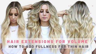 Weft Hair Extensions For Volume [How To Add Fullness For Thin Hair & Fine Hair]