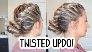 Quick & Easy Everyday Twisted Updo! Short, Medium, And Long Hairstyles!