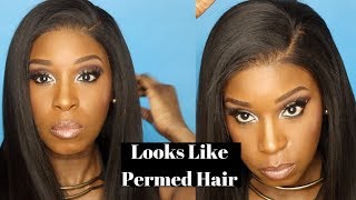 Pre-Bleached, Pre-Plucked Natural Looking Wig & How To Add Blonde Steaks | Wow African Yaki Wig