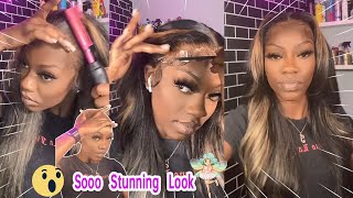 Tutorial Re-Install The Highlight Wigstunning Lace Frontal Wig Installation  Ft#Recool Hair