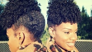 Easy Elegant Fall Twist Out Up-Do Tutorial On Natural Hair