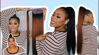 Janet Essential Collection | 24 + 32 Inch Snatch & Wrap Straight Ponytail