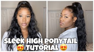 How To :Sleek High Ponytail Tutorial On My 3C/4A Natural Hair