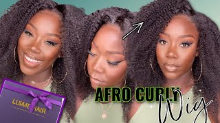 What Wig?! Pre- Plucked Pre-Bleached Afro Curly Lace Front Wig | Ft. Luvme Hair
