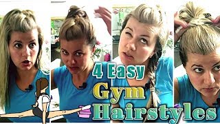 Gym Hairstyles:4 Easy Updos #66