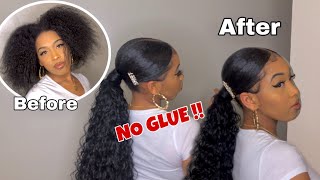 9$ How To Make A Reusable Extended Ponytail With Clip Ins !!