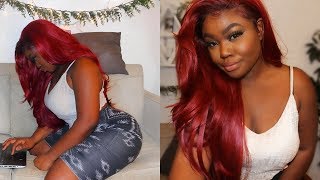 Poppin' Rihanna Red 30 Inch Affordable Wig | Review & Customization Details