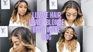 Honey Blonde Ombre Luvme Hair Wig Install/Review | Luvmehair