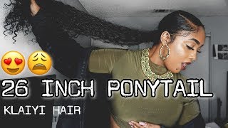 26 Inch Ponytail | Klaiyi Hair