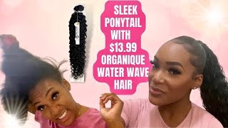 Omg! Sleek Ponytail With Organique Water Curl 30" Bundles