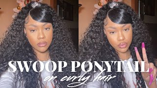 Swoop Bang + Pony | With Tha Ballies On Top! | Curlyme Hair