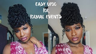 Easy Wedding Guest Updo | Natural Hair | Ft. Weddingdigestnaija