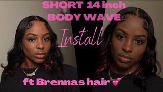 The Truth About Brennas Hair || 13X4 .. 14Inch Body Wave Wig Install #Wiginstall #Brennashair