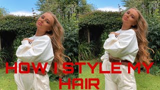 How I Style My Hair - Curtain Bangs | Laura Hargreaves