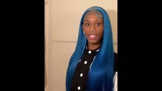 The Best To Slay A Wig Blue Hair Dying