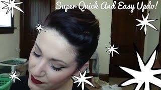 Quick Updo For Really Short Hair